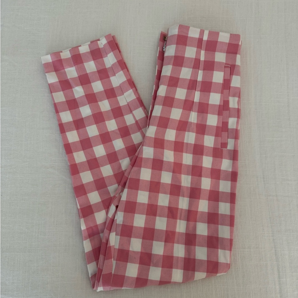 Zara pink gingham pants